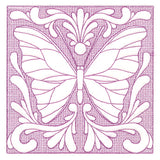 Butterfly Beauty Square 6 (Trapunto)