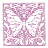 Butterfly Beauty Square 6 (Trapunto)