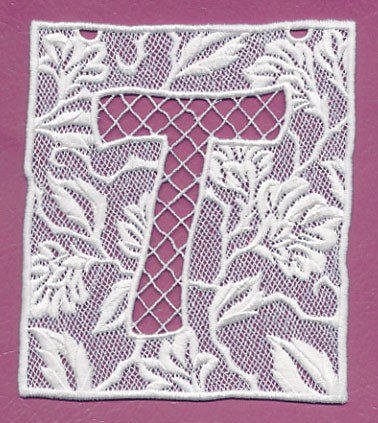 Bunting Letter T (Lace)