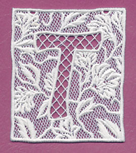 Bunting Letter T (Lace)