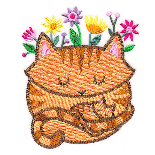 Snuggling Woodland Cats