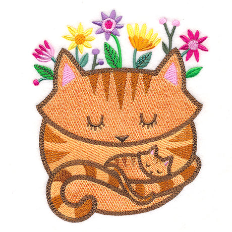 Snuggling Woodland Cats