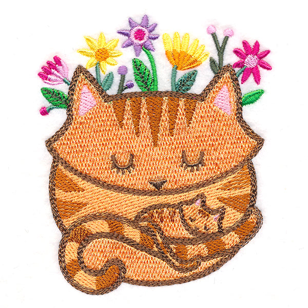 Snuggling Woodland Cats