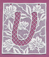 Bunting Letter U (Lace)