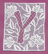 Bunting Letter Y (Lace)