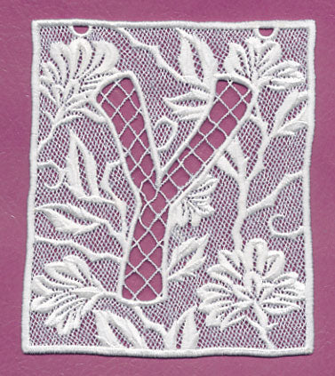 Bunting Letter Y (Lace)
