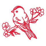 Birds & Blooms Goldfinch (Redwork)
