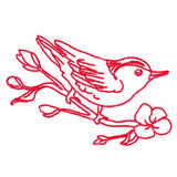 Birds & Blooms Nuthatch (Redwork)