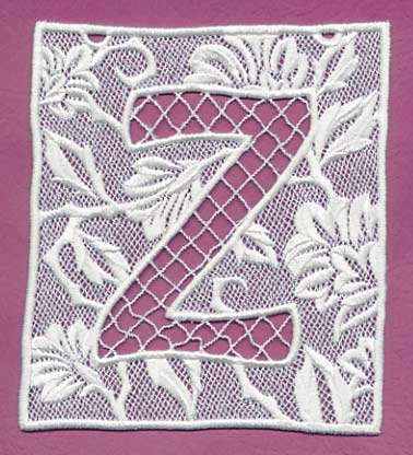 Bunting Letter Z (Lace)