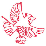 Birds & Blooms Blue Jay (Redwork)