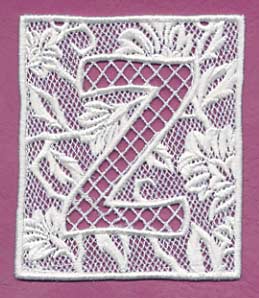 Bunting Letter Z (Lace)