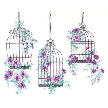 Delicate Birdcage Trio