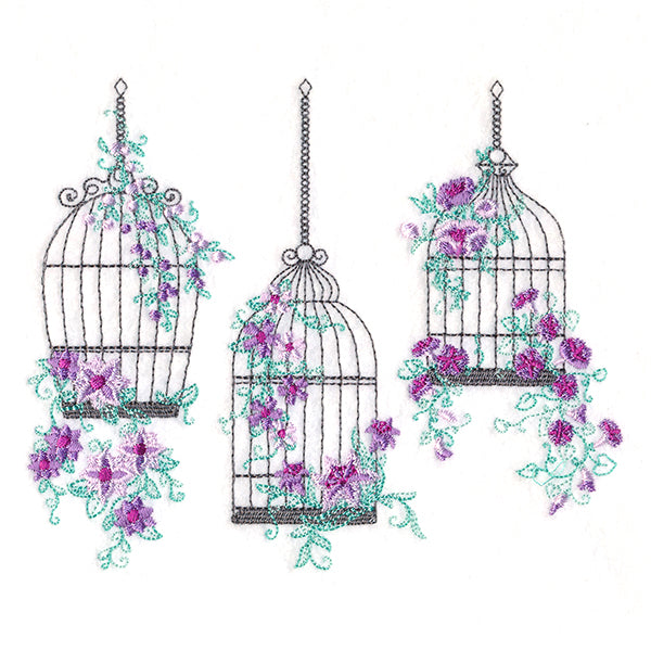 Delicate Birdcage Trio