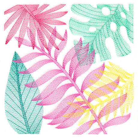 Tropical Fronds Square