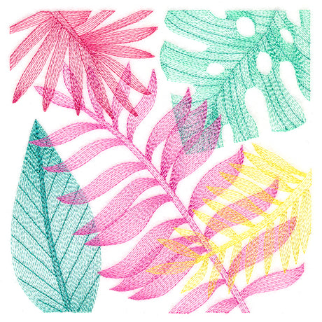 Tropical Fronds Square