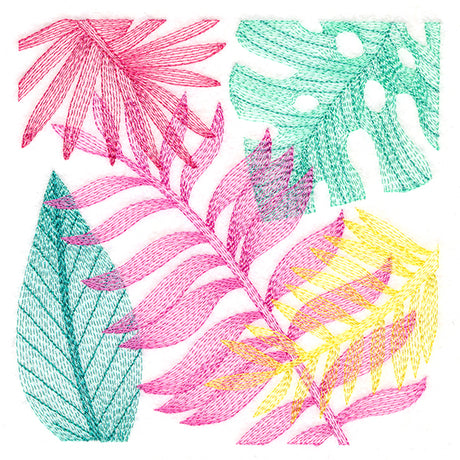 Tropical Fronds Square