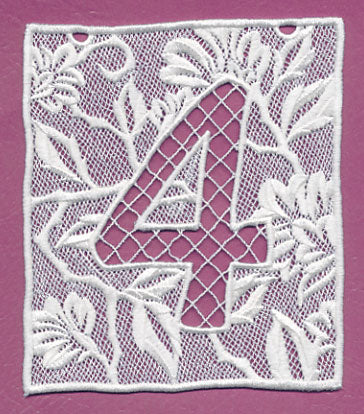 Bunting Number 4 (Lace)