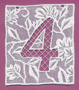 Bunting Number 4 (Lace)
