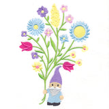 Sweet Garden Gnome with Blooms