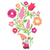 Giving Garden Gnome with Blooms
