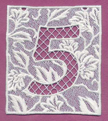 Bunting Number 5 (Lace)