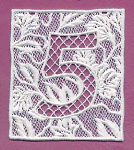 Bunting Number 5 (Lace)