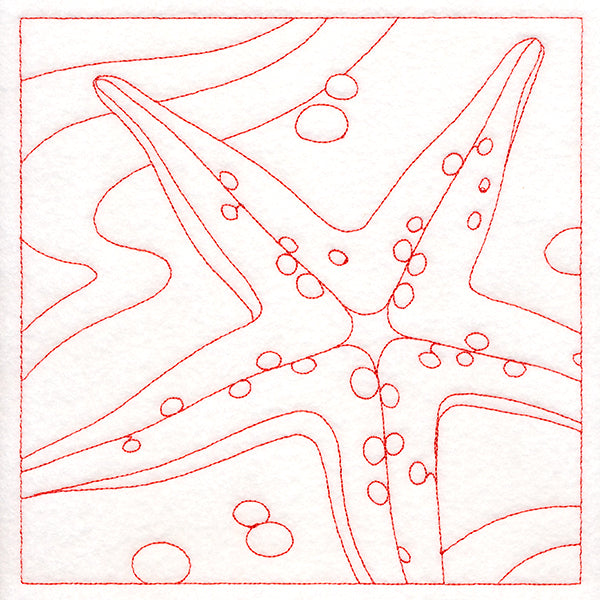 Ocean Treasures Quilting - Starfish (Double Run)