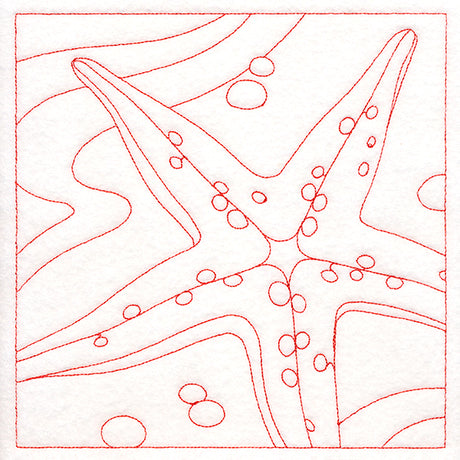 Ocean Treasures Quilting - Starfish (Double Run)