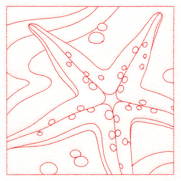 Ocean Treasures Quilting - Starfish (Double Run)