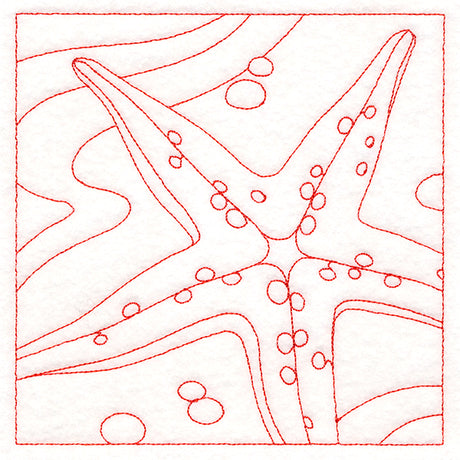 Ocean Treasures Quilting - Starfish (Double Run)