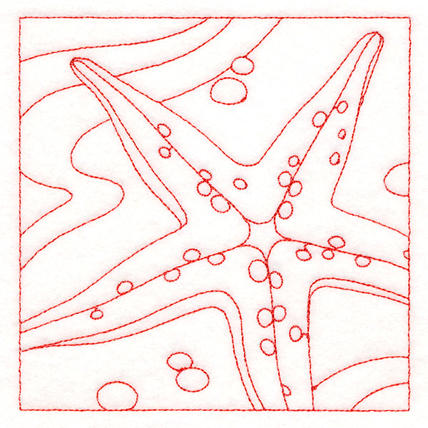 Ocean Treasures Quilting - Starfish (Double Run)