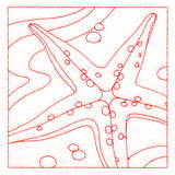 Ocean Treasures Quilting - Starfish (Double Run)