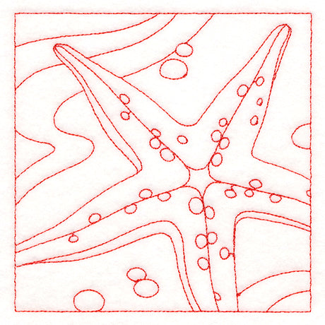 Ocean Treasures Quilting - Starfish (Double Run)