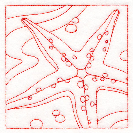 Ocean Treasures Quilting - Starfish (Double Run)