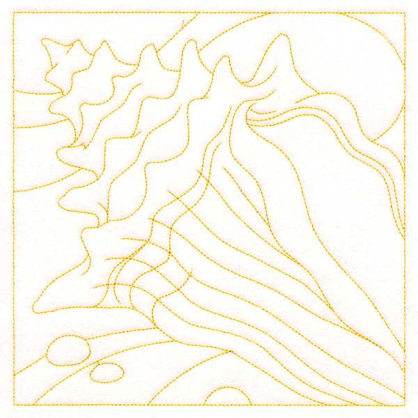 Ocean Treasures Quilting - Conch Shell (Double Run)