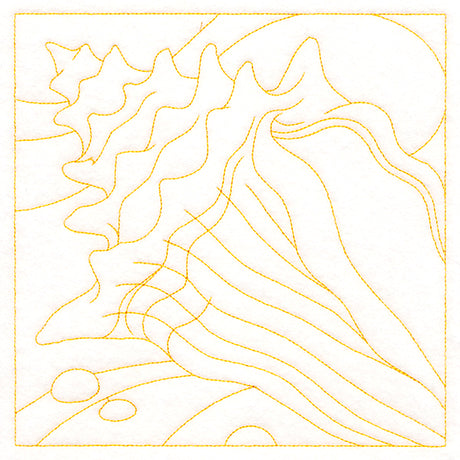 Ocean Treasures Quilting - Conch Shell (Double Run)