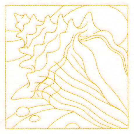 Ocean Treasures Quilting - Conch Shell (Double Run)