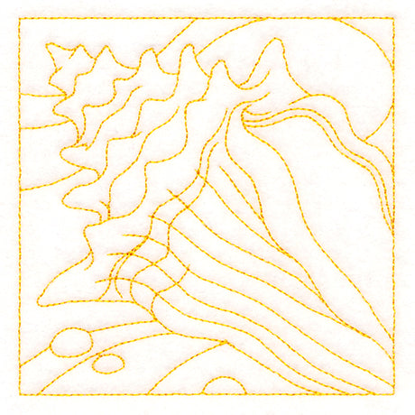 Ocean Treasures Quilting - Conch Shell (Double Run)