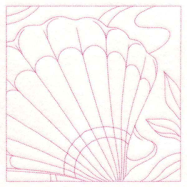 Ocean Treasures Quilting - Scalloped Shell (Double Run)