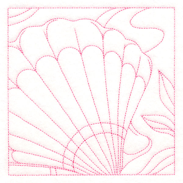 Ocean Treasures Quilting - Scalloped Shell (Double Run)