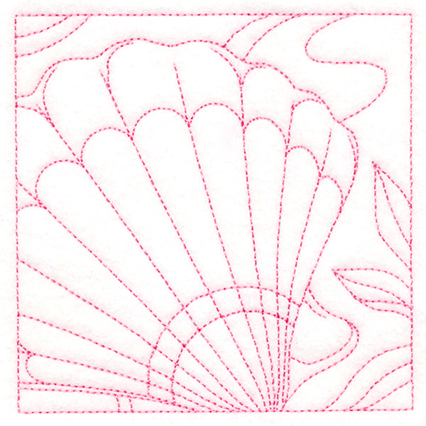 Ocean Treasures Quilting - Scalloped Shell (Double Run)