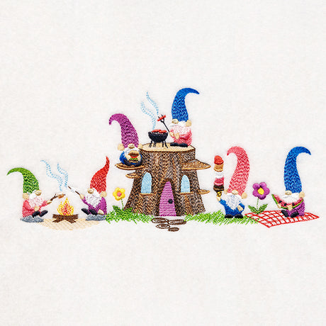 Picnic Party Gnome Border