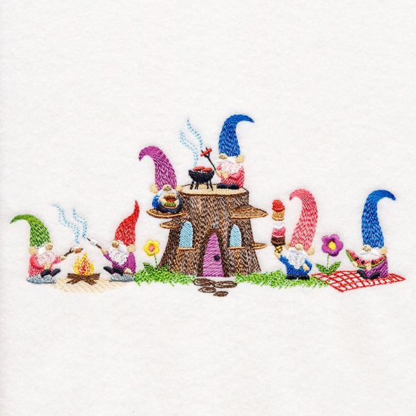 Picnic Party Gnome Border