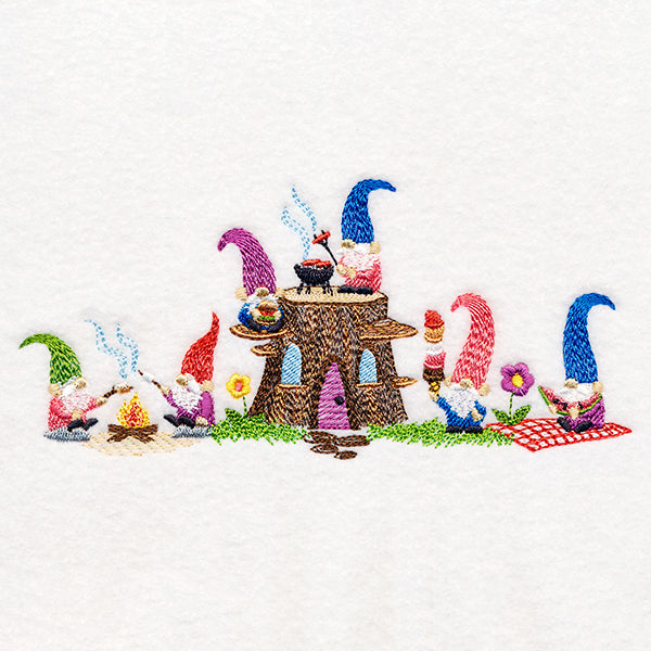 Picnic Party Gnome Border