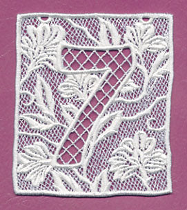 Bunting Number 7 (Lace)