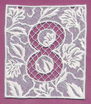 Bunting Number 8 (Lace)