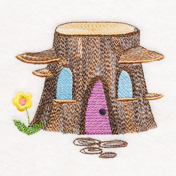 Tree Stump Gnome Home