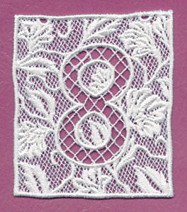 Bunting Number 8 (Lace)