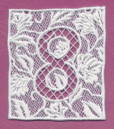 Bunting Number 8 (Lace)