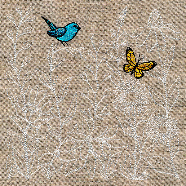 Whimsical Botanical Gems Square